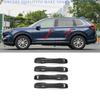 Carbon Fiber Exterior Car Door Handles Cover Trim For Honda CRV CR-V 2023 2025