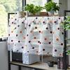 Double Layer High-End Embroidered Kitchen Cabinet Blackout Café Curtain