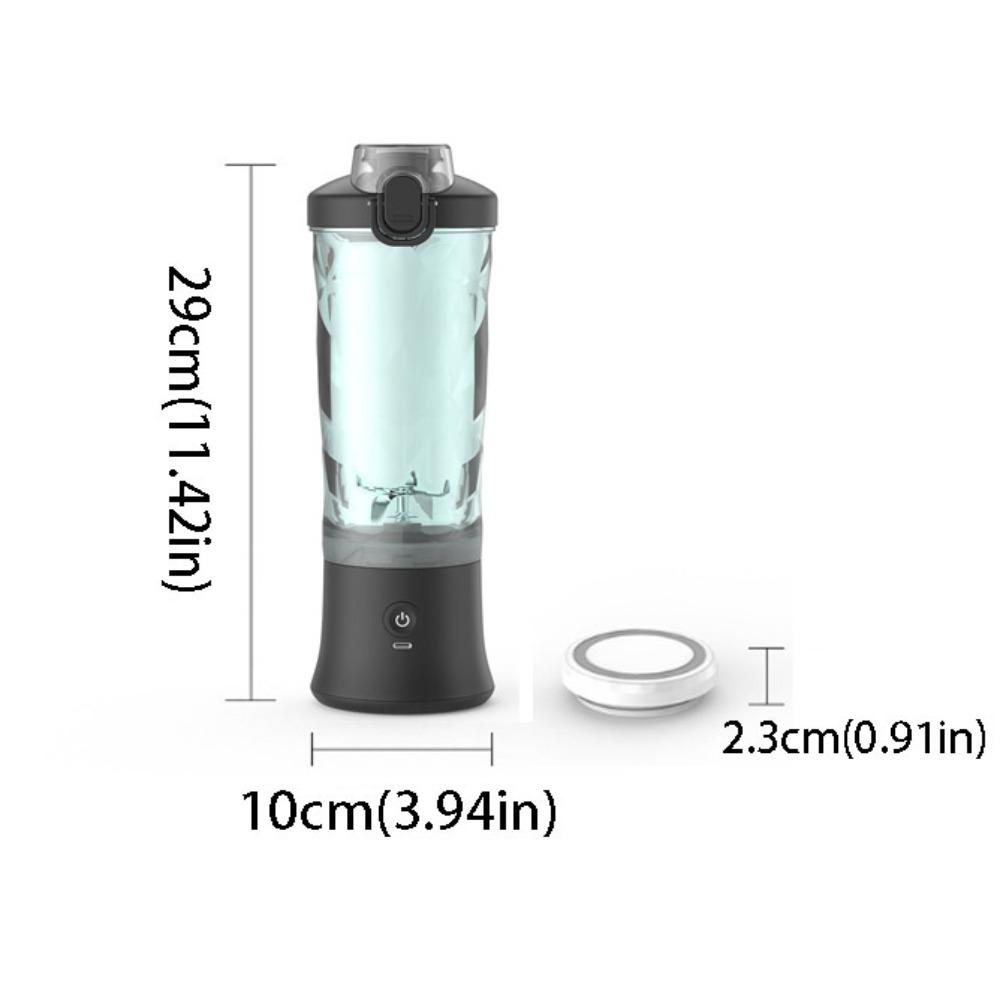 

Многофункциональный дизайн Перезаряжаемая соковыжималка Емкость 600 мл Блендер для смузи Электрическая соковыжималка Использование в офисе чёрный