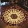 Runder Teppich im Bohemian-Mandala-Druckstil für Wohnzimmer, Schlafzimmer, Couchtisch, Bodenmatte, Bereichsteppich, Wohnkultur, Türmatte, Tapis