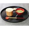 Yamako Wooden Round x 17289 Tray, Clear, 17.9 H1.2cm,
