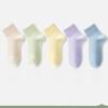 5 Pairs of  Women's Summer Thin Cotton Breathable Mesh Candy Color Boneless Tube Socks