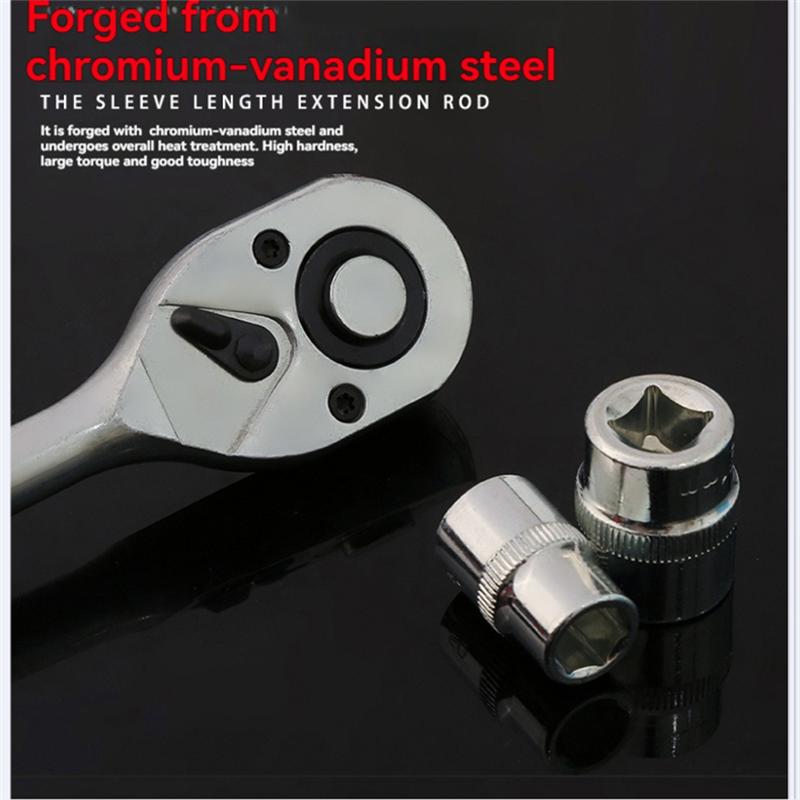 

AB34-1/2 Auto Repair Tool Kit Multi-Function Ratchet Spanner Set Car Motorcycle Repair Hand Tool Set