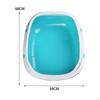Cat Deep Toilet Durable Sifting Anti Splashing Sand Box Open Cats Litter Pan for Small Medium Large