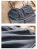 Spicy Girl Irregular Denim Bandeau Top – Sexy, Slimming Summer Style for Women