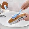 1 Pcs New Double-headed Long-handled Shoe Brush Shoe Polisher Toilet Washing Dishes Shoe Cleaning Brush Household Cleaning Tools