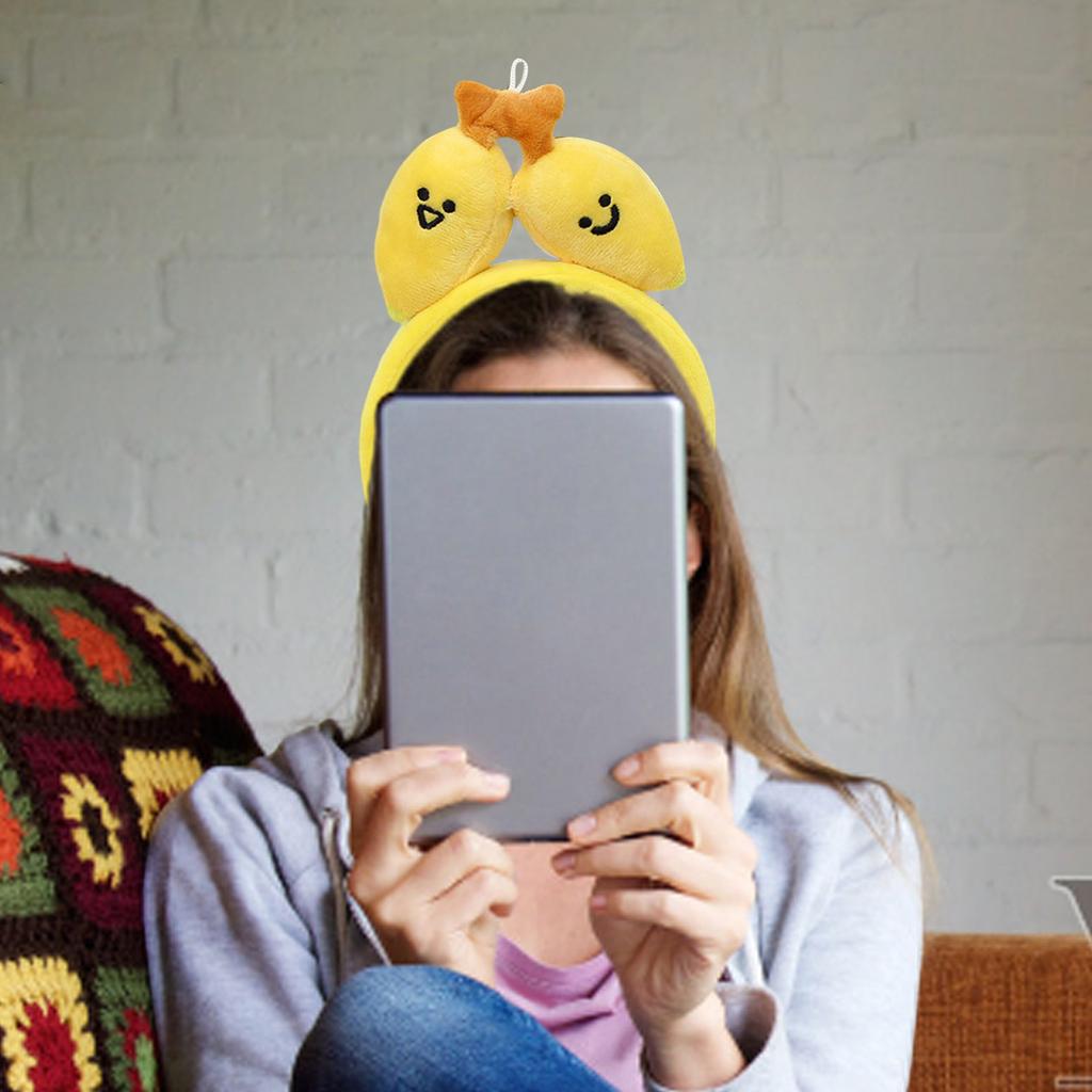 Quirky Banana Headbands Unique Pattern Hairband Lovely Cartoon Hair Hoop for Parties and Everyday Wear