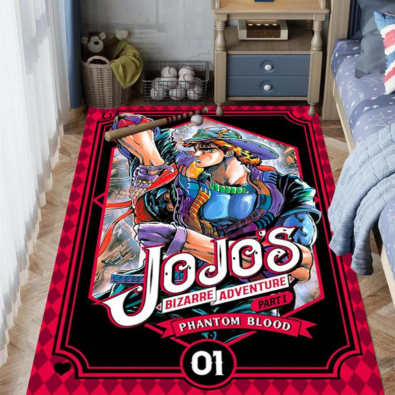 JoJo's Bizarre Adventure: Epic Characters Vibrant Art carpet Living room and bedroom mats printing Christmas gifts Fashion Art