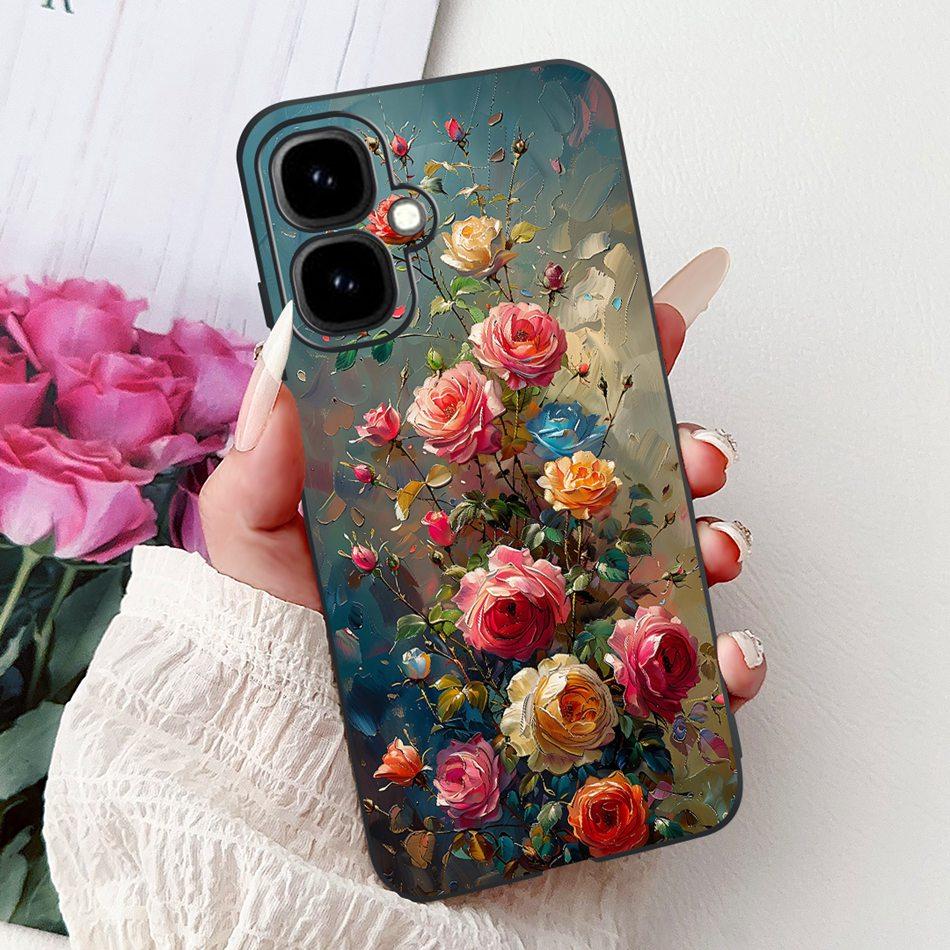 For Infinix Smart 10 2025 Elegant Floral Butterfly Phone Case For Infinix Smart10 Soft Silicone TPU Cases