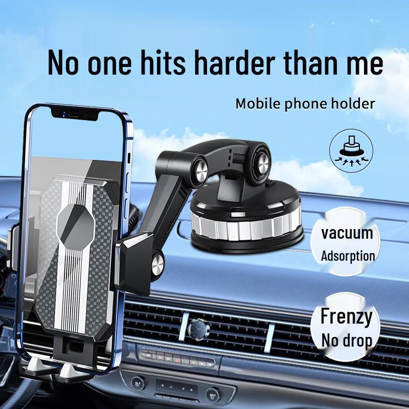 Car Multi-Functional Navigation Phone Holder with Suction Cup for Truck - Retractable & Adjustable