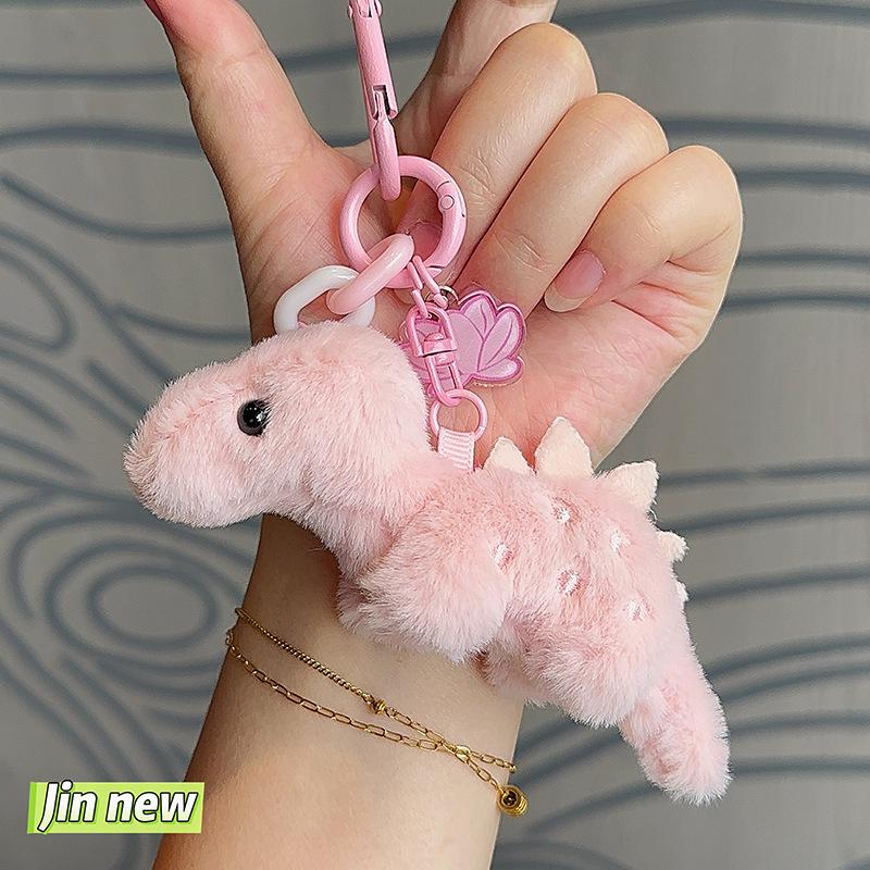 Colorful Dragon Animal Pendant Keychain Bag Plush Decor Accessories Dolls Pendant Gifts