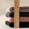 4 Pairs Autumn and Winter Socks, Women's Mid-calf Socks, Wool Imitation, Fleece, Thickened, Warm Solid Color, Retro Pile Socks, Postpartum Socks