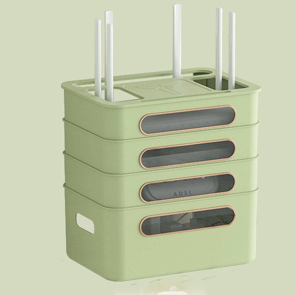 2/3/4-Tier Cable Management Box Ventilation Router Storage Box WiFi Box Holder  Living Room