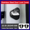 for Zeekr 009 door lock cover car door lock cover stainless steel protection anti-rust cover modified accessories