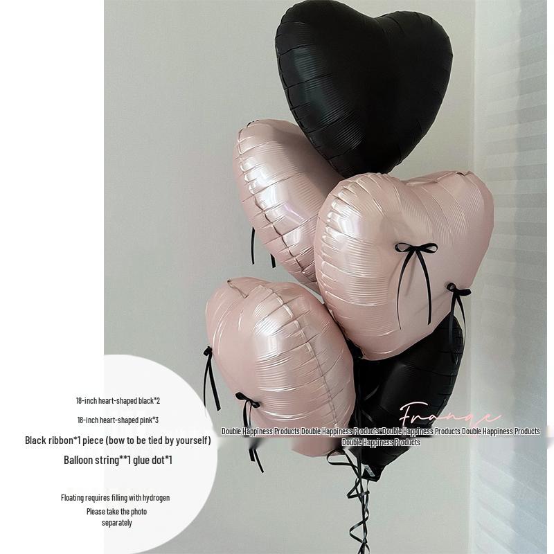 Pink Heart Cutout Balloon Photo Frame for First Birthday & Milestone Celebrations