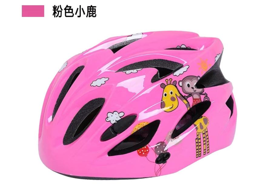 Breathable Kids Bike Helmet with Cartoon Design UV Protection Safety Gear for Outdoor Sports
