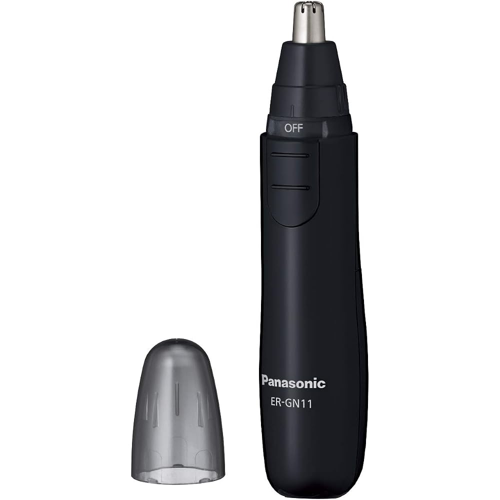 Panasonic ER-GN11-K Nose Hair Trimmer Men's Eyebrow Beard Ear Hair Cutter Black