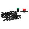 34Pcs/Set Drip Irrigation Kit G1/2 Faucet Adapter Tee Connector Spray Watering Supplies