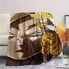 Coperta in Flanella con Stampa Personaggi Dragon Ball, Alta qualità Confortevole per Tutte le Stagioni, Arredamento per la Casa, Calore e Comfort, Perfetta per Regali di Natale