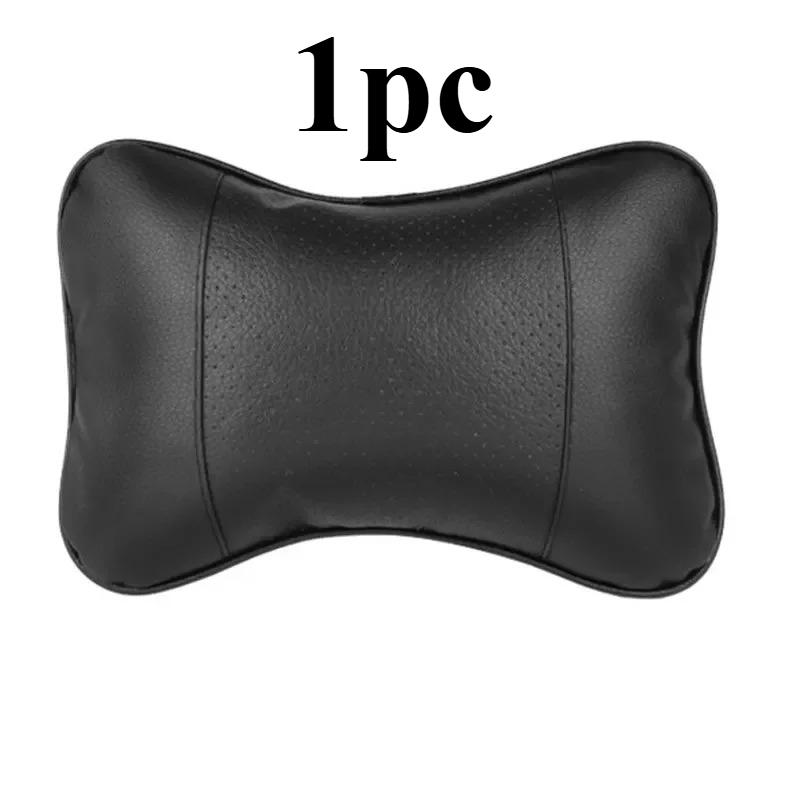 Car leather seat headrests, car safety headrests, cushions, breathable mesh, car seat neck protection pillows