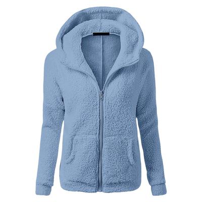 Moletom Plush Feminino com Capuz e Zíper Outono/Inverno 2025