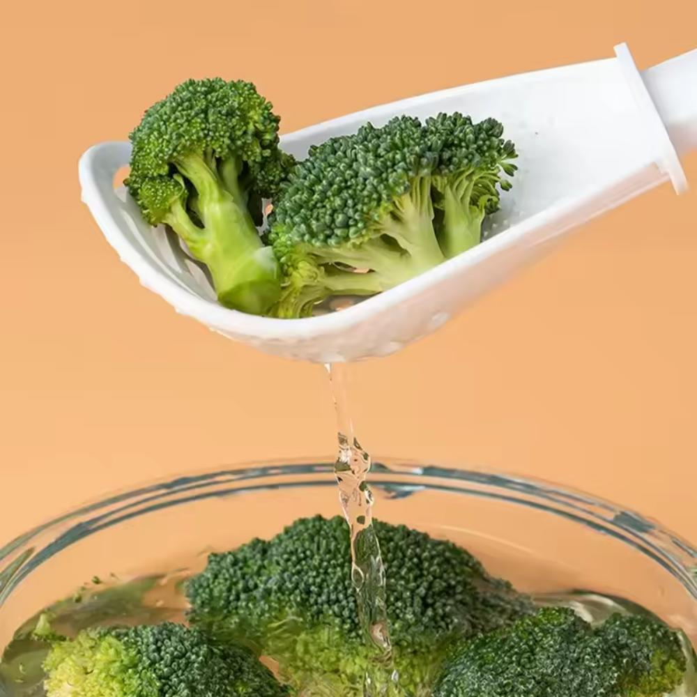 Kitchen Multi-Functional Cooking Spoon Portable Household Food Colander Electric Rice Cooker Spoon Baby Complementary Food Tool