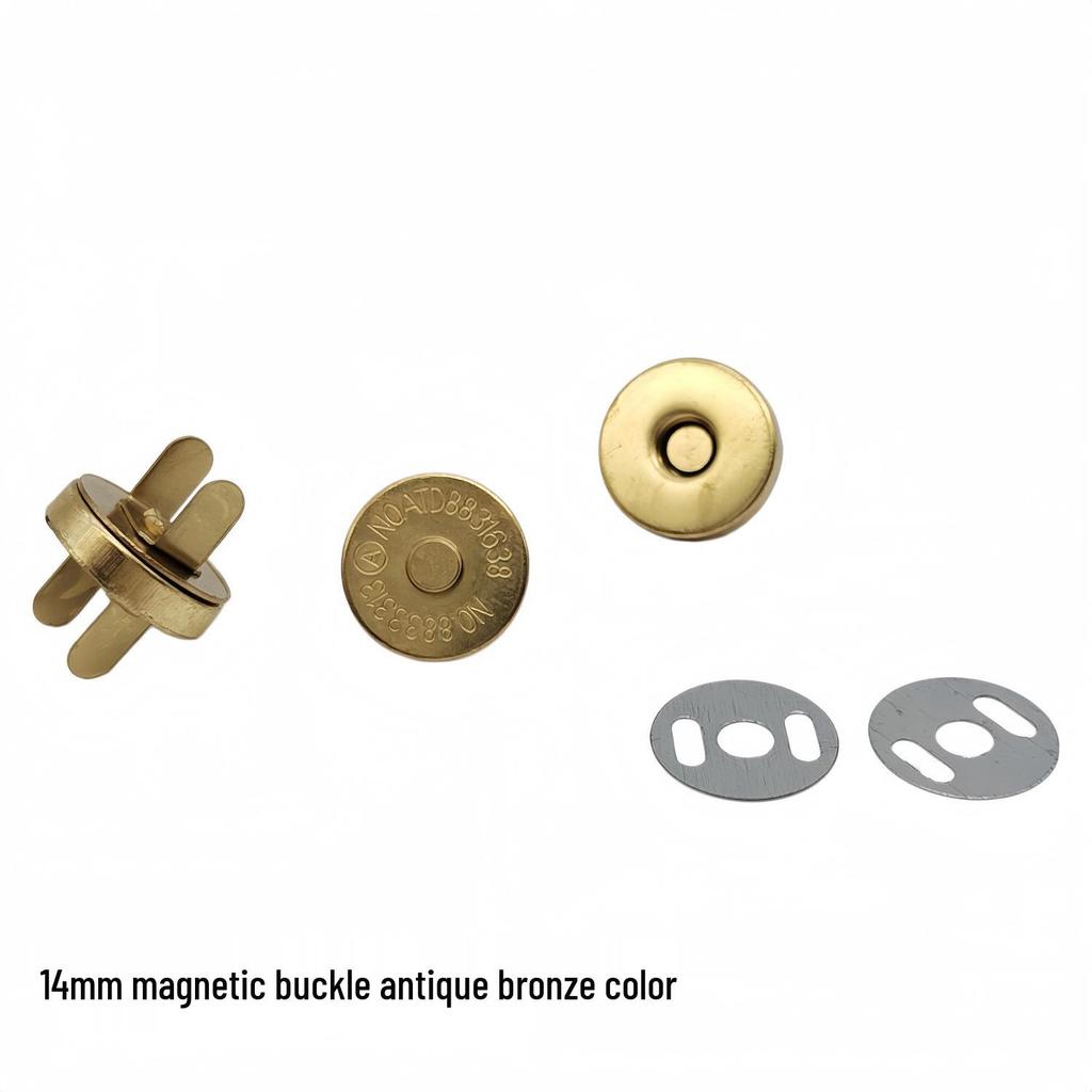 20 Strong Magnetic Snap Button Sets: No-Sew Metal Fasteners for Bags and Clothing