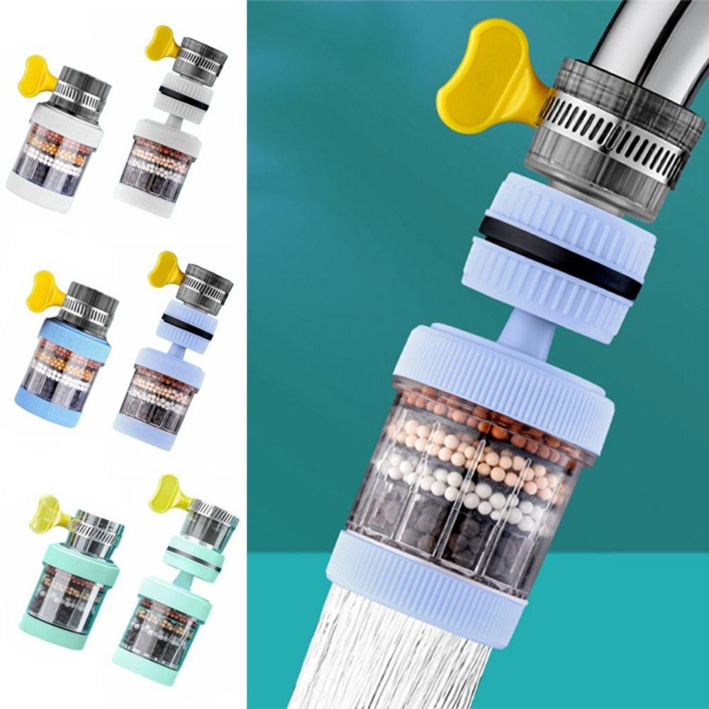 5Pcs Universal Faucet Filter 6-Layer Filter Kitchen Faucet Extender Kitchen Gadget