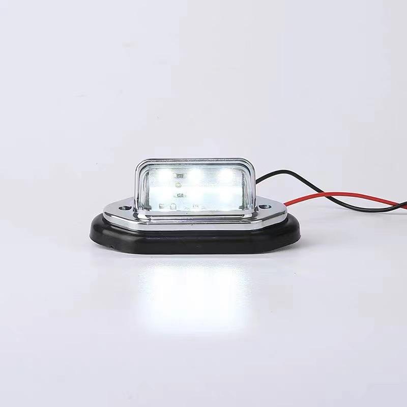 6LED Car Truck License Plate Light  Universal Car Truck Bus Motorcycle Truck License Plate Light Safety Driving Lamp Light 12V
