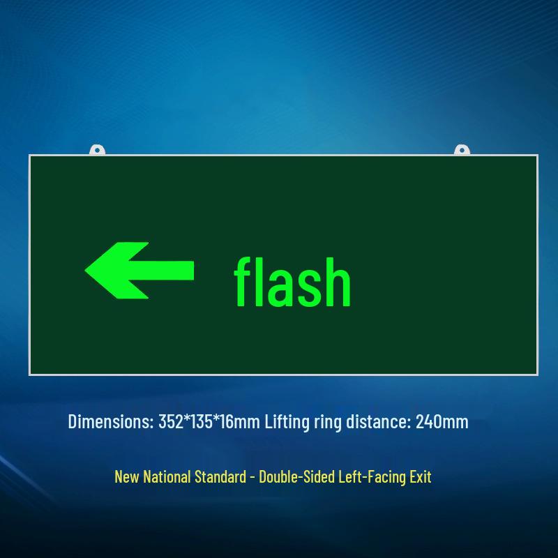 

Светодиодный знак аварийного выхода при пожаре - Индикатор безопасности для эвакуации для лестниц и коридоров