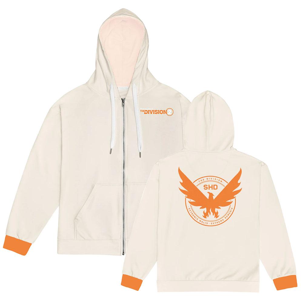 

Tom Clancy s The Division 2 Zipper Hoodies Zip-up Long Sleeve Male Sweatshirts Game Cosplay Graphic Printing Pullovers XXXL