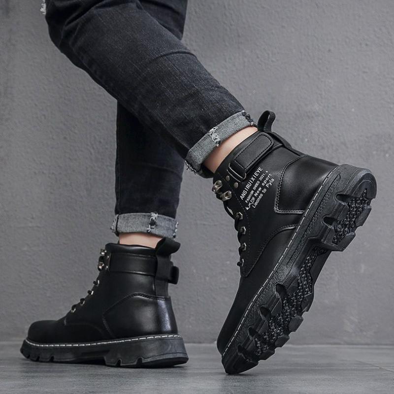 New High Top Man Boots Comfortable Wear-resistant Waterproof Lace-Up Men Casual Boot 2024 Fashion Hot Selling Men's Hiking Boots