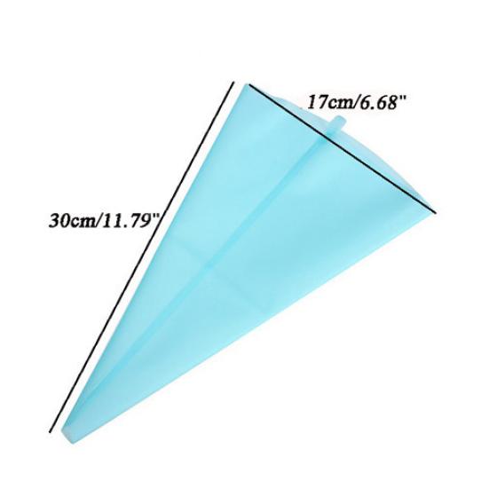 Reusable Silicone Cream Pastry Dessert Icing Piping Bag Cake Decorating Tool