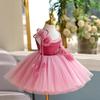 Hostess Puffy Princess Dress: Flower Girl Wedding & Children's Piano Performance Outfit for Birthdays (One-Year-Old)