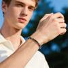 Healing Crystal Bracelets Abacus Bead Flat Beaded Bracelets for Men Women Adjustable Natural Stone Bracelets for Father Son