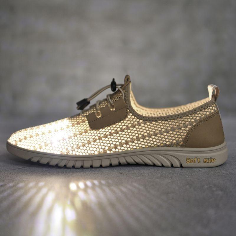 Mesh New Breathable Summer Men's Shoes Mesh Shoes Hollowed Out Men's Shoes Ultra Light Casual Shoes Men's Mesh Shoes