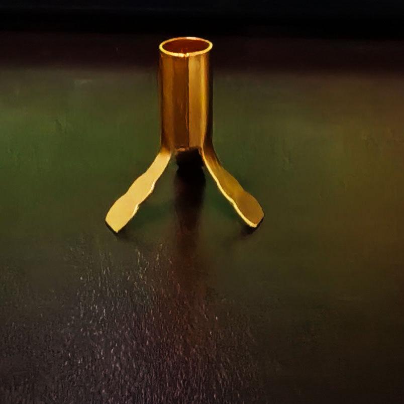 Exquisite Golden Chinese-Style Oil Lamp & Candle Holder