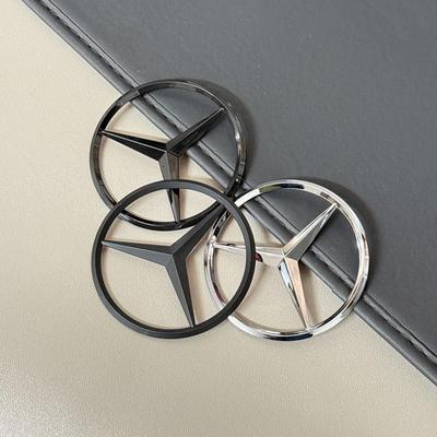 Fits Mercedes Hood Emblem 9cm/7cm Sticker - Trunk & Rear Car Emblem 90mm/70mm