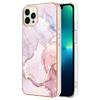 For iPhone 15 Pro TPU Case with IMD Marble Pattern Electroplated Back Cover