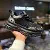 Summer new woven casual shoes platform mesh breathable dad shoes bm