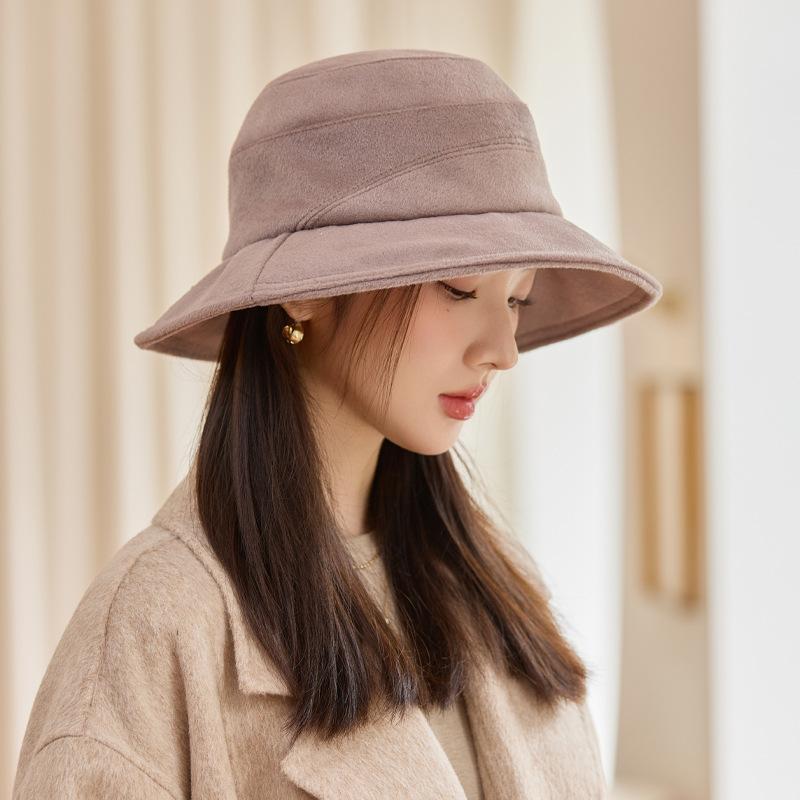 Versatile British Style Thickened Fisherman Hat Japanese Fashion Casual Windproof Warm Hat Outdoor Travel Basin Hat New