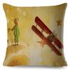 Little Prince Pillow Case Decor Cartoon France Anime Print Cushion Cover for Sofa Home Children Room Linen Throw Pillowcase