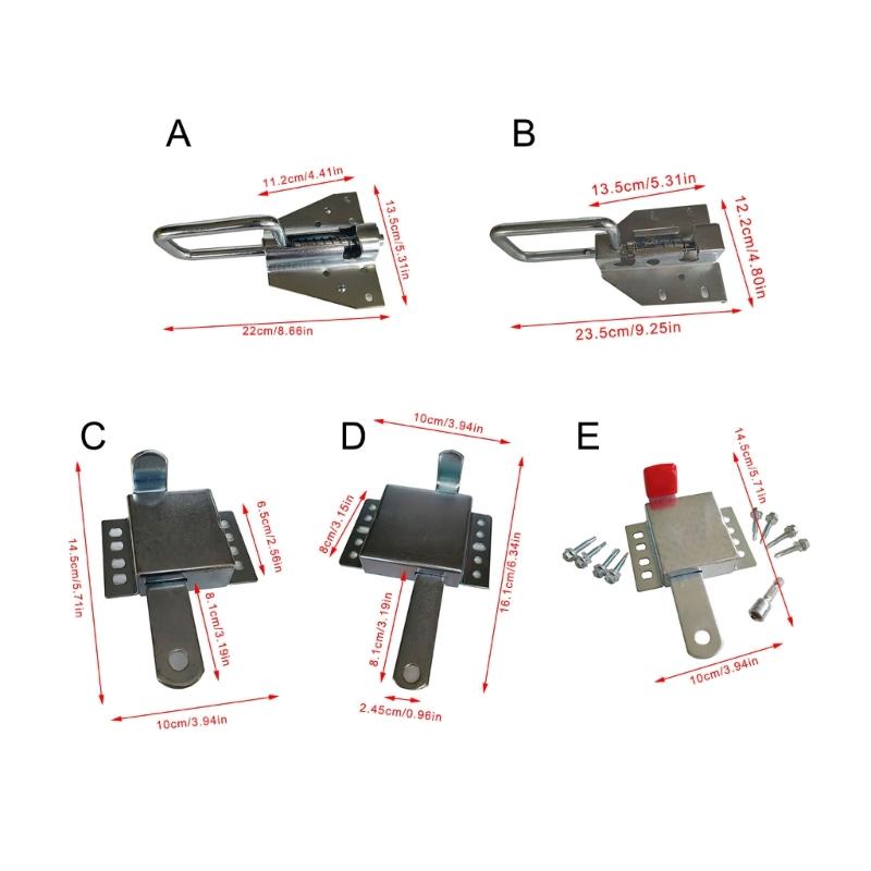 Reinforced Iron Door Bolt Heavy Load Capacity Corrosion Proof Design Industrial Civil Equipment Safety Quick Setups