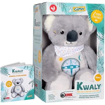 Gipsy Toys - KWALY- Koala Storyteller - Interactive Talking Plush - French Version - 2 Hours of Wonderful Stories