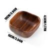 Wooden Bowls Square Shape Decorative Platter Wooden Serving Tray for Bread Appetizers Dips Sauce Candy Desserts Sandwich