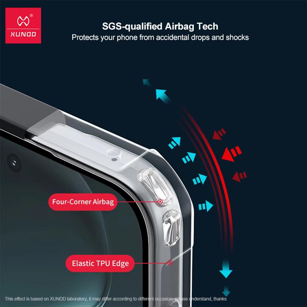 XUNDD Für OnePlus 15R 15 R Hülle Transparente Hülle Airbag Stoßfest Schutzhüllen Luxuriöse Rückabdeckung Mit Drehbarer Magnetischer Halterung Ständer