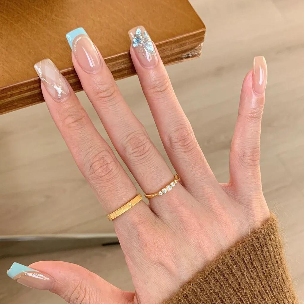 Korean INS Style Cubic Zirconia Stacking Ring for Women - Niche Design