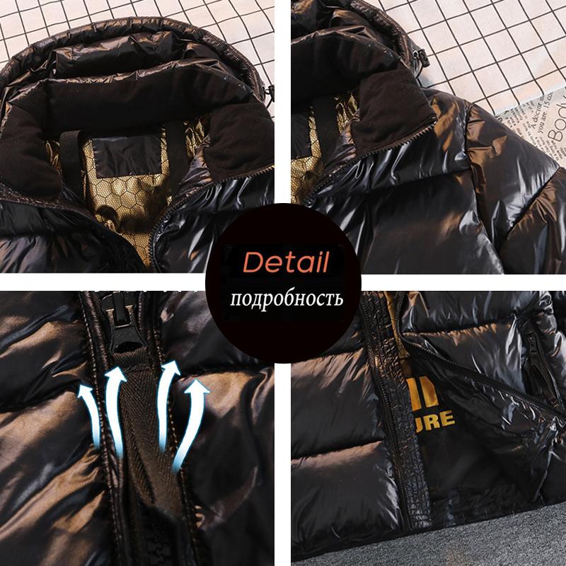 Winter Men Fashion Warm Parkas Jacket Coat Men Hat Waterproof Thick Fleece Parka Men Casual Detachable Windproof Parkas Male