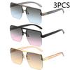 New Square Men's Sunglasses Personality Everything Stylish Sunglasses Trend Sunglasses