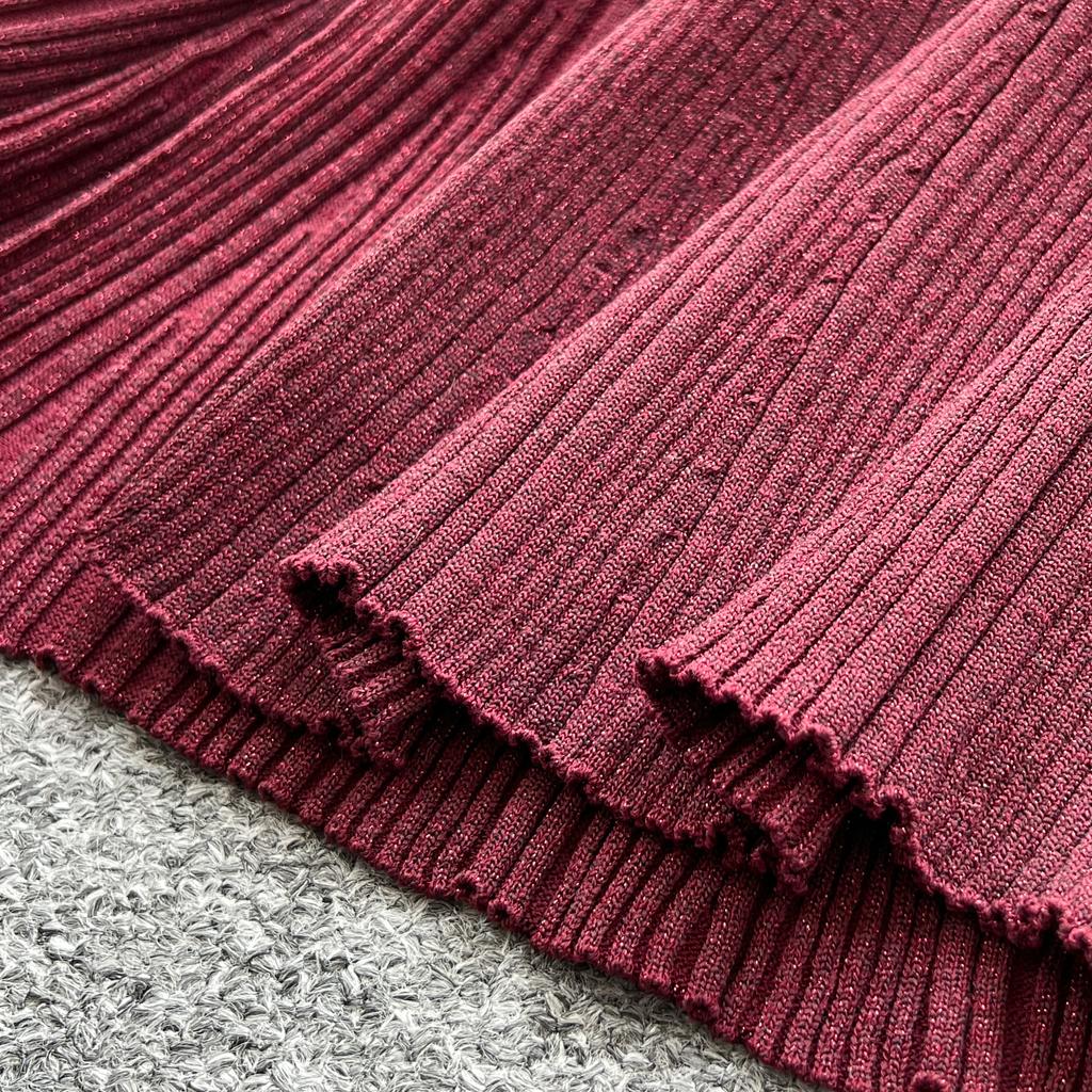 Summer Women V-neck Exquisite Gold Button Birthdays Party Knitted Sweater Long Slim Boycon Pencil Dresses